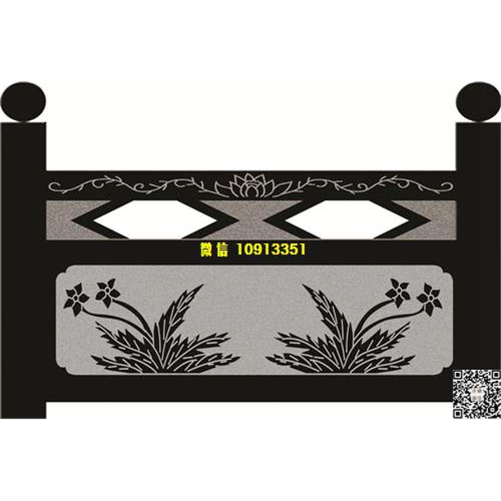 精雕图141兰花栏板精雕图线雕图线条图单线铣底图_电脑雕刻plt文泰矢量图精雕图浮雕图